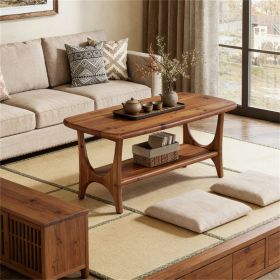 Coffee table, rectangular tea table, central table, sofa table with storage space
