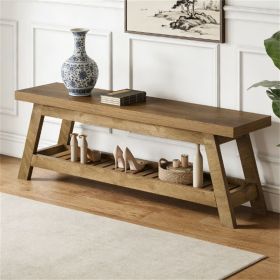 Entrance bench, dining table seat, long bench with shoe storage space