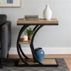Tea table, sofa table, coffee table, side table with storage rack
