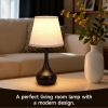 Touch Lamps for Nightstand Bedside Lamps Set of 2, 3 Way Dimmable Light for Bedoom, Desk, Living Room,Sofa Table(LED Bulbs Included)