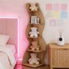 Corner bookshelf, corner bookshelf, bookshelf, display shelf, display rack