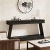 Sofa table, console table, entrance table with storage space, foyer table
