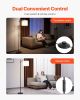 VEVOR Dimmable Floor Lamp, Color Temperature & Brightness Adjustable, Modern Standing Lamp with Remote Control, Foot Switch Floor Lamp for Living Room